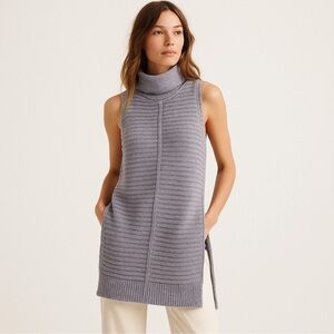 Anthropologie Sweater Pilcro Blue Knit Sleeveless Top
